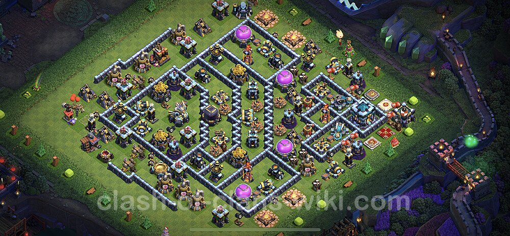 Base plan TH13 (design / layout) with Link, Anti Everything for Farming 2023, #46