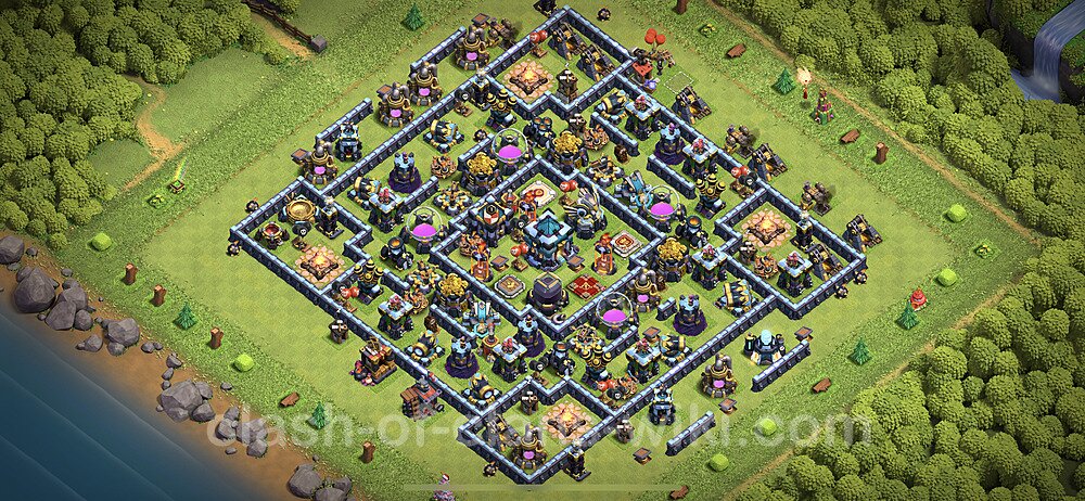 Base plan TH13 (design / layout) with Link, Anti Everything, Hybrid for Farming 2023, #5