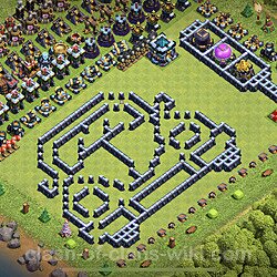 Base plan (layout), Town Hall Level 13 Troll / Funny (#24)