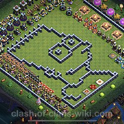 Base plan (layout), Town Hall Level 13 Troll / Funny (#41)