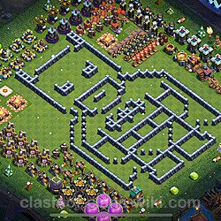 Base plan (layout), Town Hall Level 13 Troll / Funny (#49)