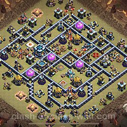 Base plan (layout), Town Hall Level 13 for clan wars (#100)