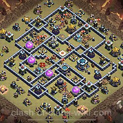 Base plan (layout), Town Hall Level 13 for clan wars (#103)