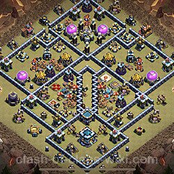 Base plan (layout), Town Hall Level 13 for clan wars (#104)