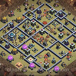 Base plan (layout), Town Hall Level 13 for clan wars (#106)