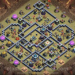 Base plan (layout), Town Hall Level 13 for clan wars (#108)
