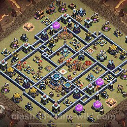 Base plan (layout), Town Hall Level 13 for clan wars (#109)