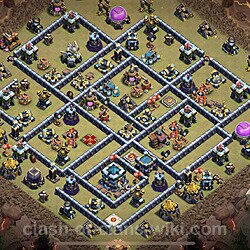 Base plan (layout), Town Hall Level 13 for clan wars (#110)