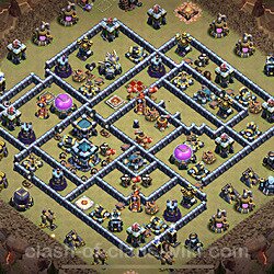Base plan (layout), Town Hall Level 13 for clan wars (#111)