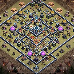 Base plan (layout), Town Hall Level 13 for clan wars (#114)
