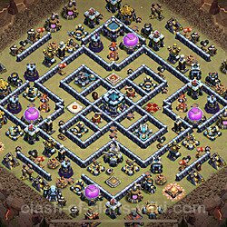 Base plan (layout), Town Hall Level 13 for clan wars (#116)