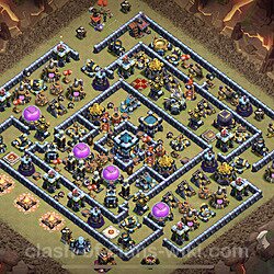 Base plan (layout), Town Hall Level 13 for clan wars (#118)
