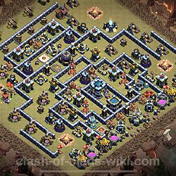 Base plan (layout), Town Hall Level 13 for clan wars (#12)
