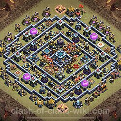 Base plan (layout), Town Hall Level 13 for clan wars (#122)