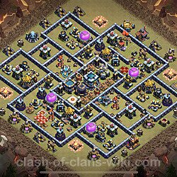Base plan (layout), Town Hall Level 13 for clan wars (#123)