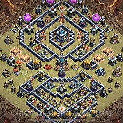 Base plan (layout), Town Hall Level 13 for clan wars (#124)