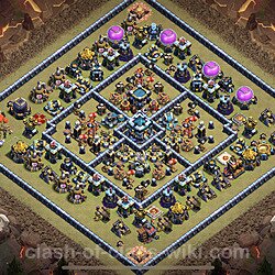 Base plan (layout), Town Hall Level 13 for clan wars (#127)