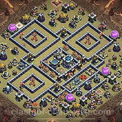 Base plan (layout), Town Hall Level 13 for clan wars (#128)