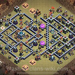 Base plan (layout), Town Hall Level 13 for clan wars (#129)
