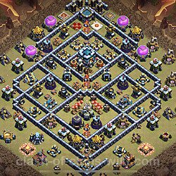 Base plan (layout), Town Hall Level 13 for clan wars (#133)