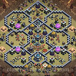 Base plan (layout), Town Hall Level 13 for clan wars (#135)