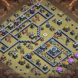 Base plan (layout), Town Hall Level 13 for clan wars (#137)
