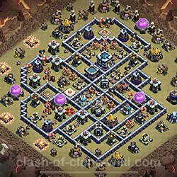 Base plan (layout), Town Hall Level 13 for clan wars (#140)