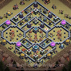 Base plan (layout), Town Hall Level 13 for clan wars (#150)
