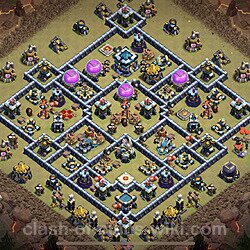 Base plan (layout), Town Hall Level 13 for clan wars (#151)