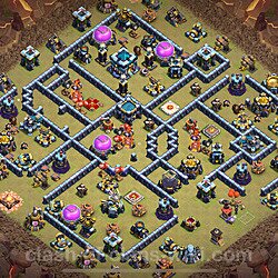 Die Clan War Base RH13 + Link 2024 - COC Rathaus Level 13 Kriegsbase (CK / CW), #1515