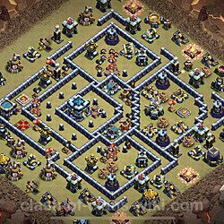 Base plan (layout), Town Hall Level 13 for clan wars (#152)
