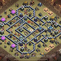 Base plan (layout), Town Hall Level 13 for clan wars (#153)