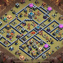 Die Clan War Base RH13 + Link 2024 - COC Rathaus Level 13 Kriegsbase (CK / CW), #1534
