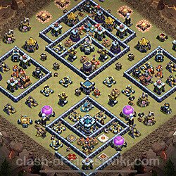 Base plan (layout), Town Hall Level 13 for clan wars (#156)
