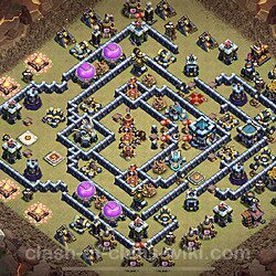 Base plan (layout), Town Hall Level 13 for clan wars (#158)