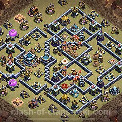 Base plan (layout), Town Hall Level 13 for clan wars (#160)
