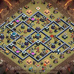 Die Clan War Base RH13 + Link 2024 - COC Rathaus Level 13 Kriegsbase (CK / CW), #1604