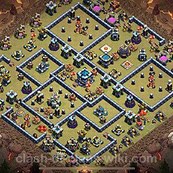 Die Clan War Base RH13 + Link 2024 - COC Rathaus Level 13 Kriegsbase (CK / CW), #1605