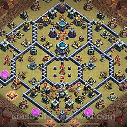 Die Base Rathaus LvL 13 für Clan Krieg (#1606)