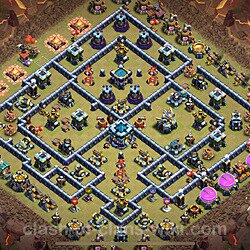 Die Base Rathaus LvL 13 für Clan Krieg (#1608)