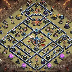 Base plan (layout), Town Hall Level 13 for clan wars (#161)