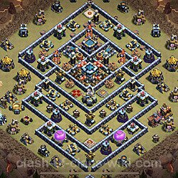 Base plan (layout), Town Hall Level 13 for clan wars (#166)