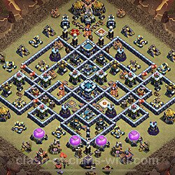 Base plan (layout), Town Hall Level 13 for clan wars (#167)