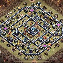 Base plan (layout), Town Hall Level 13 for clan wars (#17)