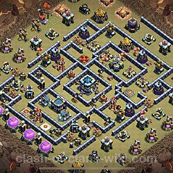 Base plan (layout), Town Hall Level 13 for clan wars (#170)