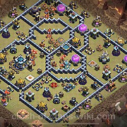 Base plan (layout), Town Hall Level 13 for clan wars (#172)