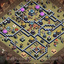 Anti GoWiWi / GoWiPe TH13 Base Plan with Link, Copy Town Hall 13 Design 2024, #1452