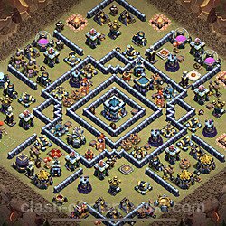 Base plan (layout), Town Hall Level 13 for clan wars (#19)