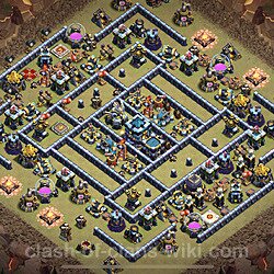Base plan (layout), Town Hall Level 13 for clan wars (#21)
