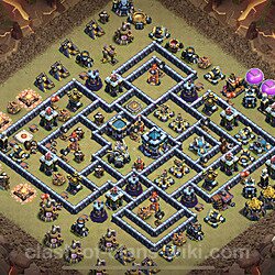 Base plan (layout), Town Hall Level 13 for clan wars (#22)